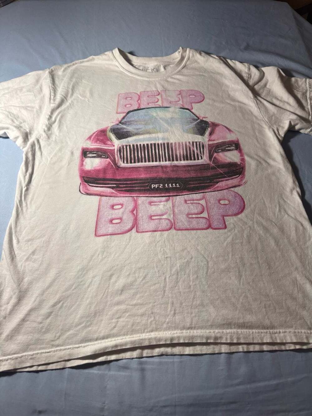 Nicki Minaj Pink Friday 2 World Tour Concert T-Shirt White Car Graphic
